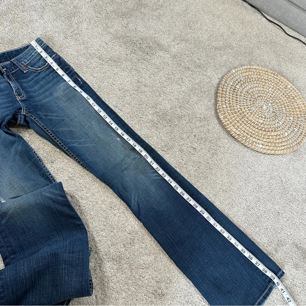 BKE Women’s Stella Stretch Jeans Boot Cut Low Rise Embellishment Pocket Size 28 - Image 11