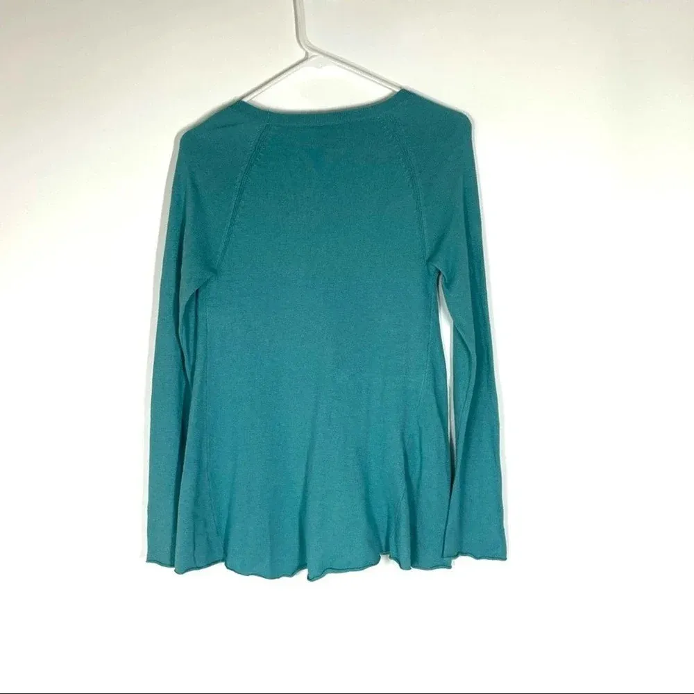 Sundance Teal Blue Green Cashmere Wool Blend Pullover Sweater Size Small - Image 4