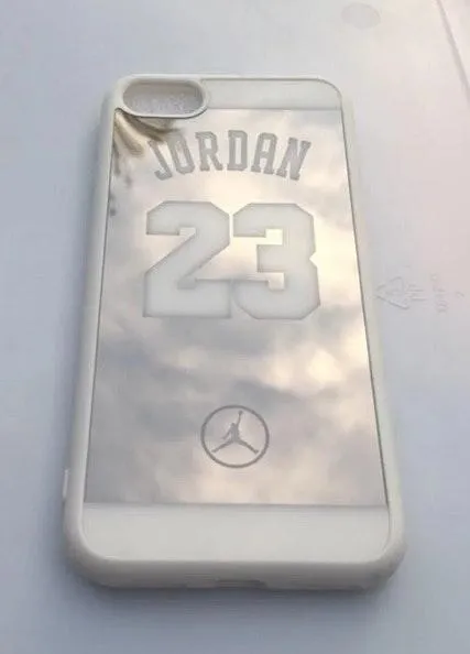 iPhone 6/6s Cute HD NBA Michael Jordan Mirror Case White  - Image 8