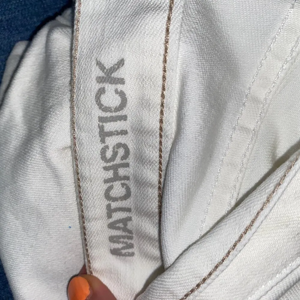 J. Crew White Wash Denim Matchstick Skinny Jeans Women's Size 28S 28 Short - Image 5