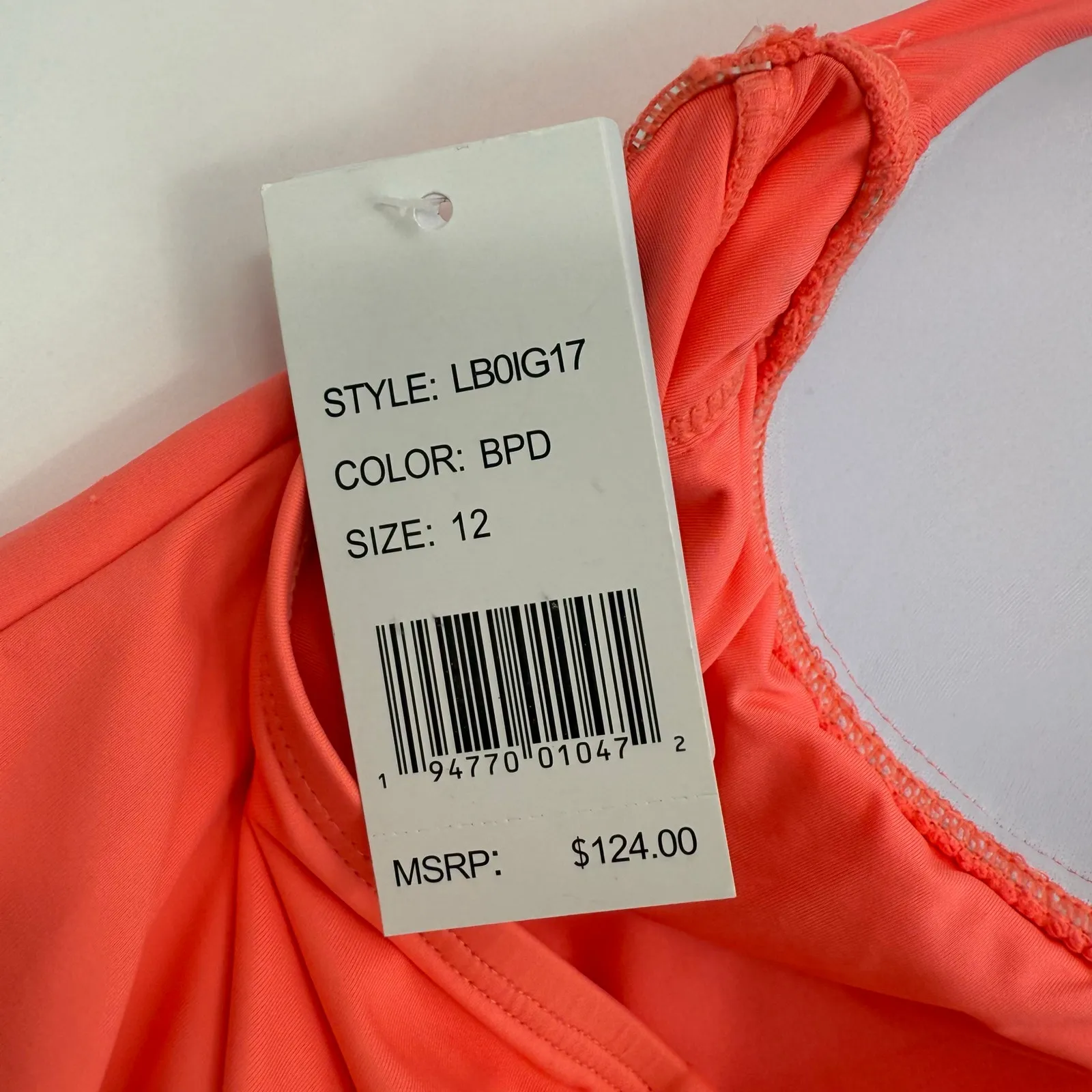 La Blanca Swimsuit SZ 12 NWT Island Goddess Birds of Paradise Halter One Piece - Image 5