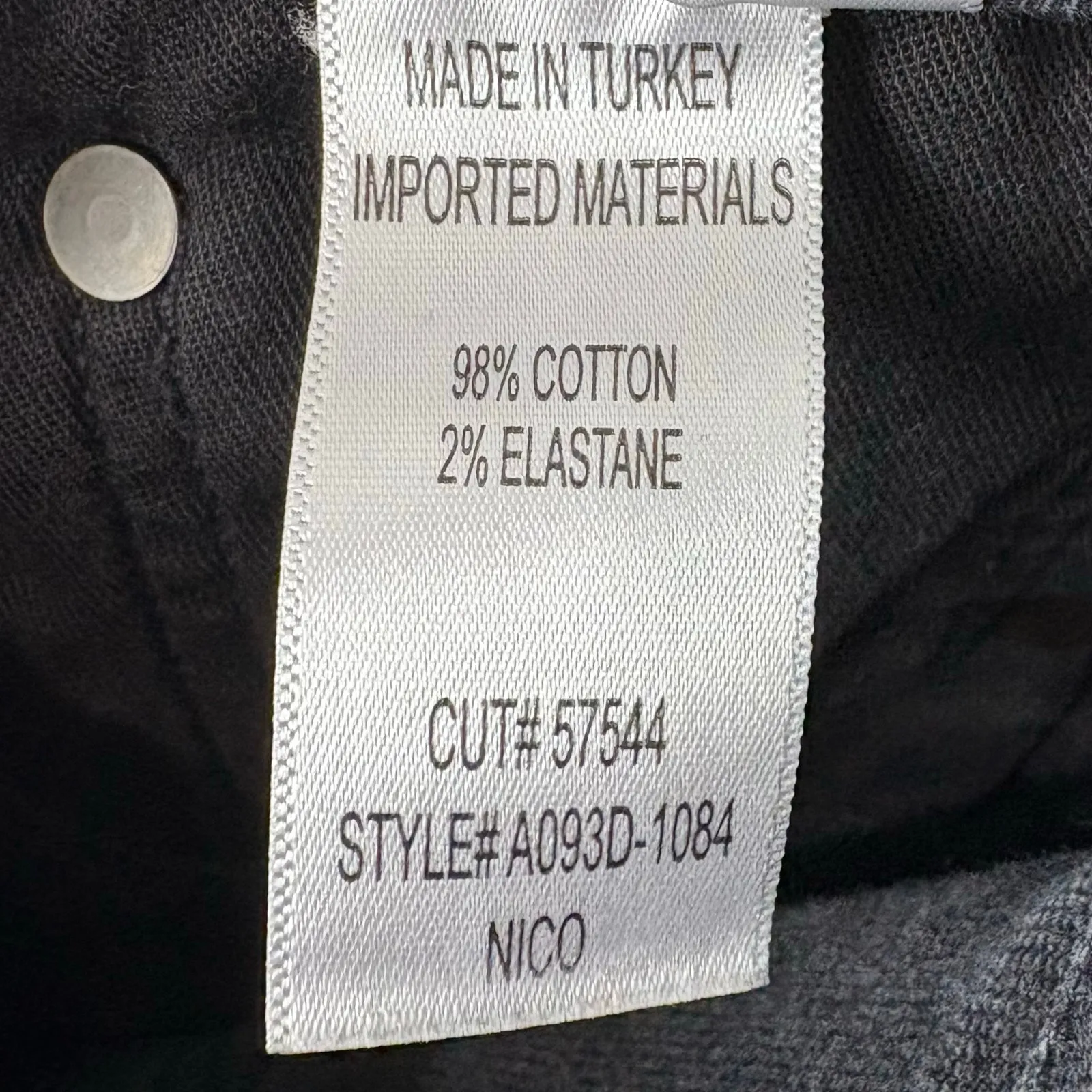 Agolde Nico High Rise Slim Denim Jeans Cotton Stretch Destroyed Button Fly 26 - Image 8