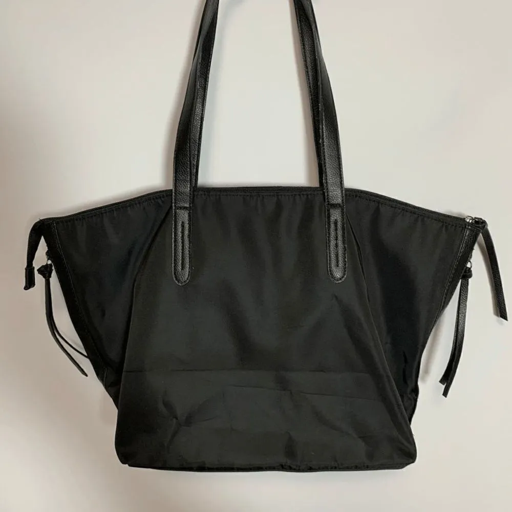 Botkier New York Bond Tote Bag Carry All Shoulder Handbag Nylon Oversized Black - Image 3