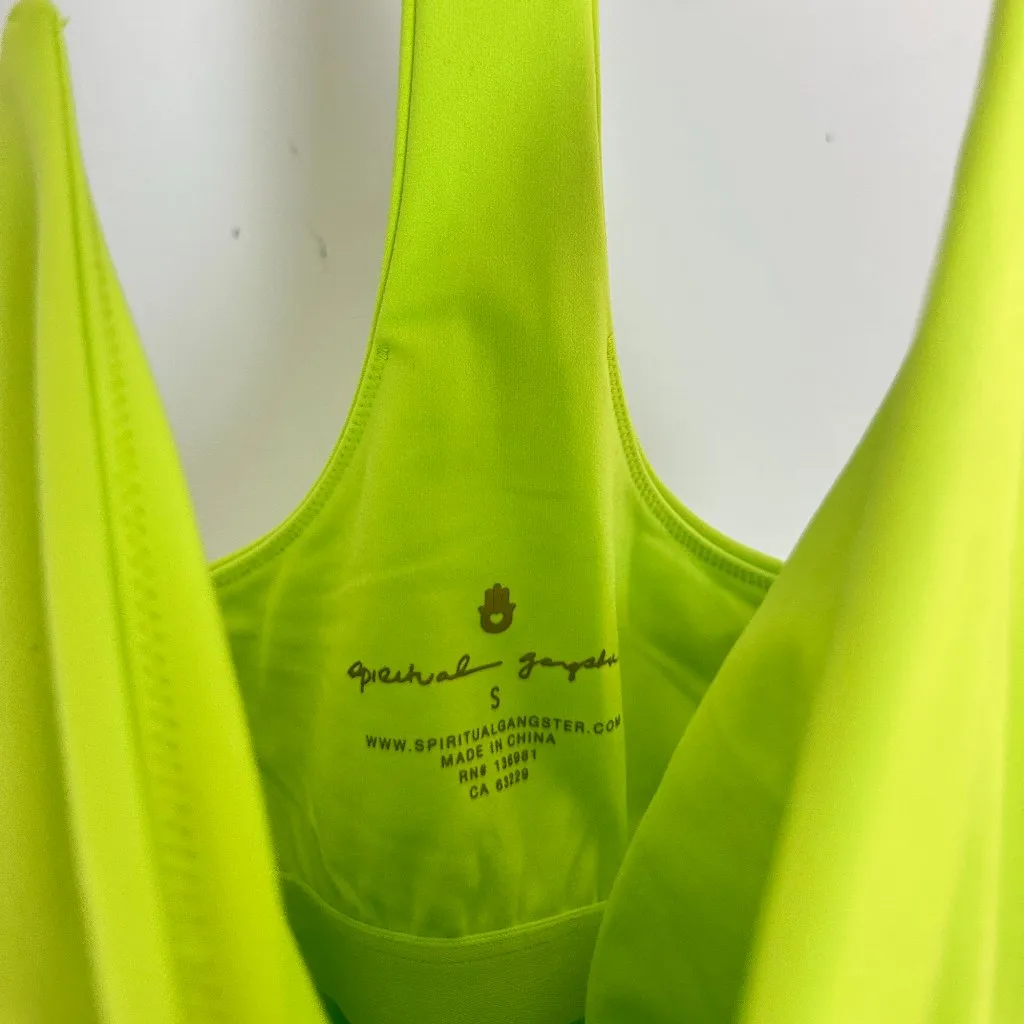 SPIRITUAL GANGSTER Jet Active Mini Dress in Lime Green Size Small - Image 6