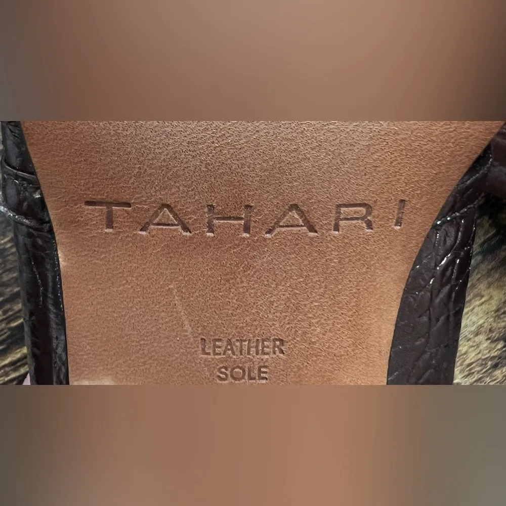 Tahari  | Mel ladies high heeled peep to shoes. Size: 9M. - Image 8