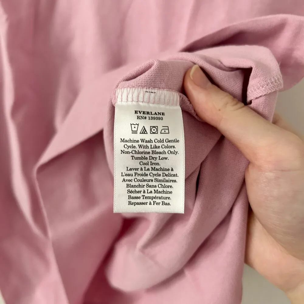 Everlane The Organic Cotton Polo Dress in Mauve Lilac Size S NWT - Image 6