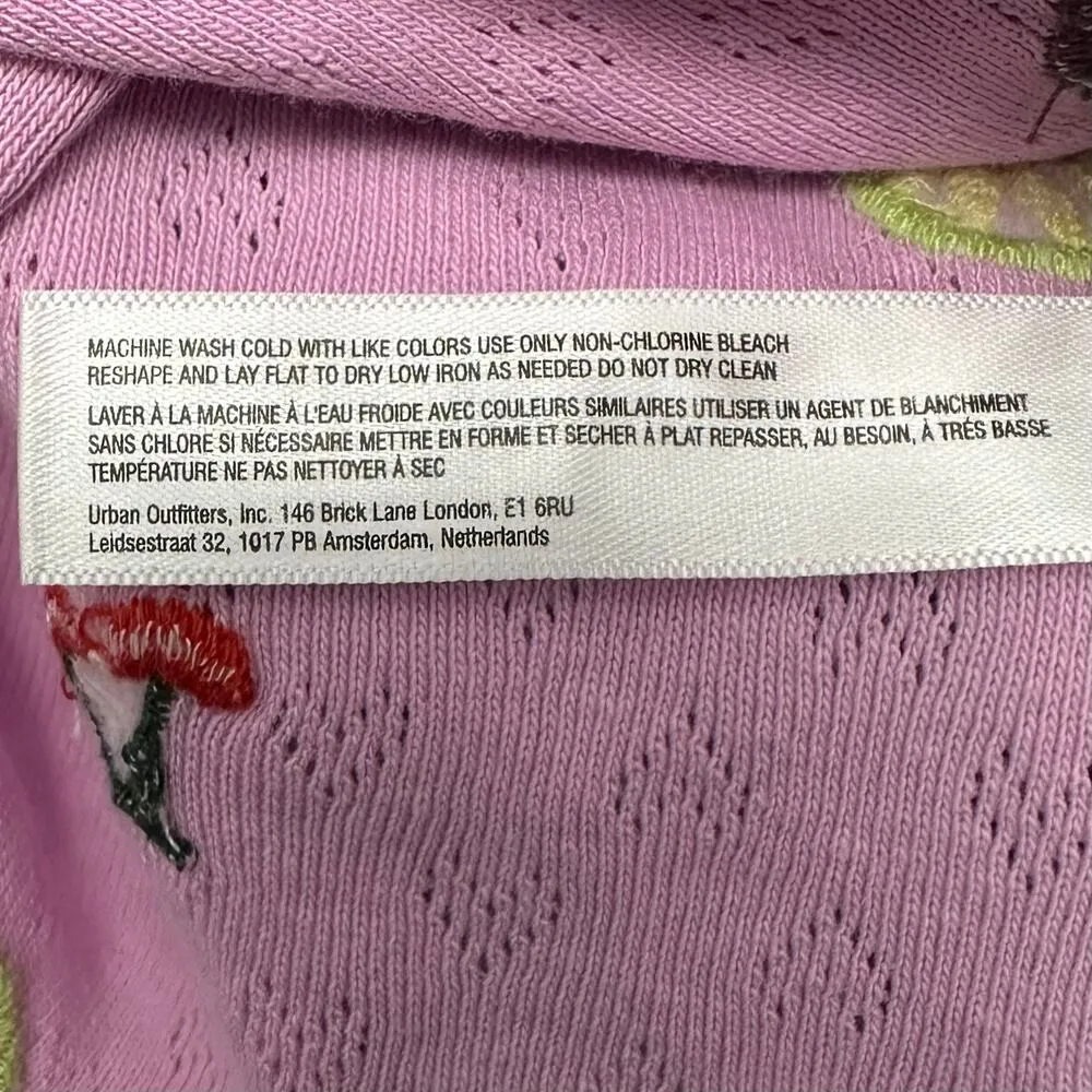 Urban Outfitters Sz Small Out From Under Lace Cabbage Trim Embroidered Cami Top - Image 7