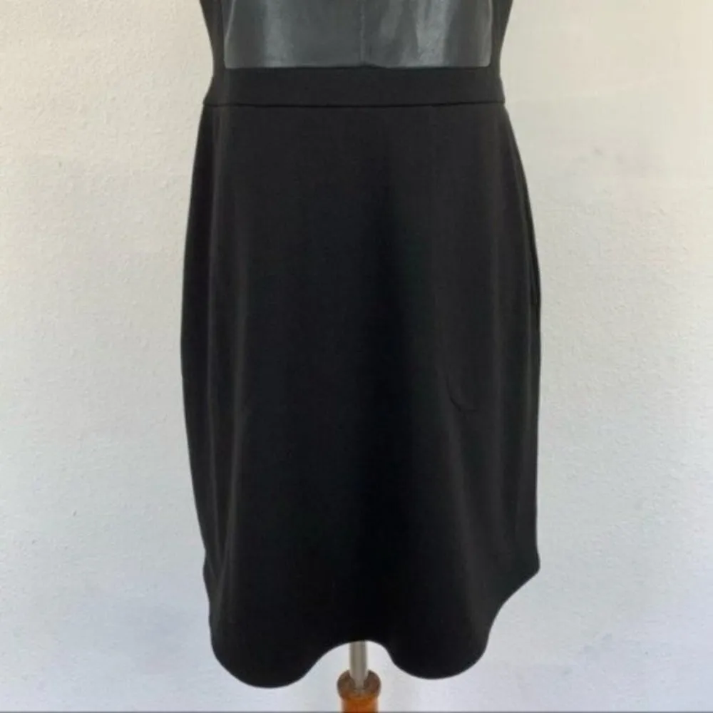BCBGMaxazria Dress Small Black Back Zip Pockets - Image 3