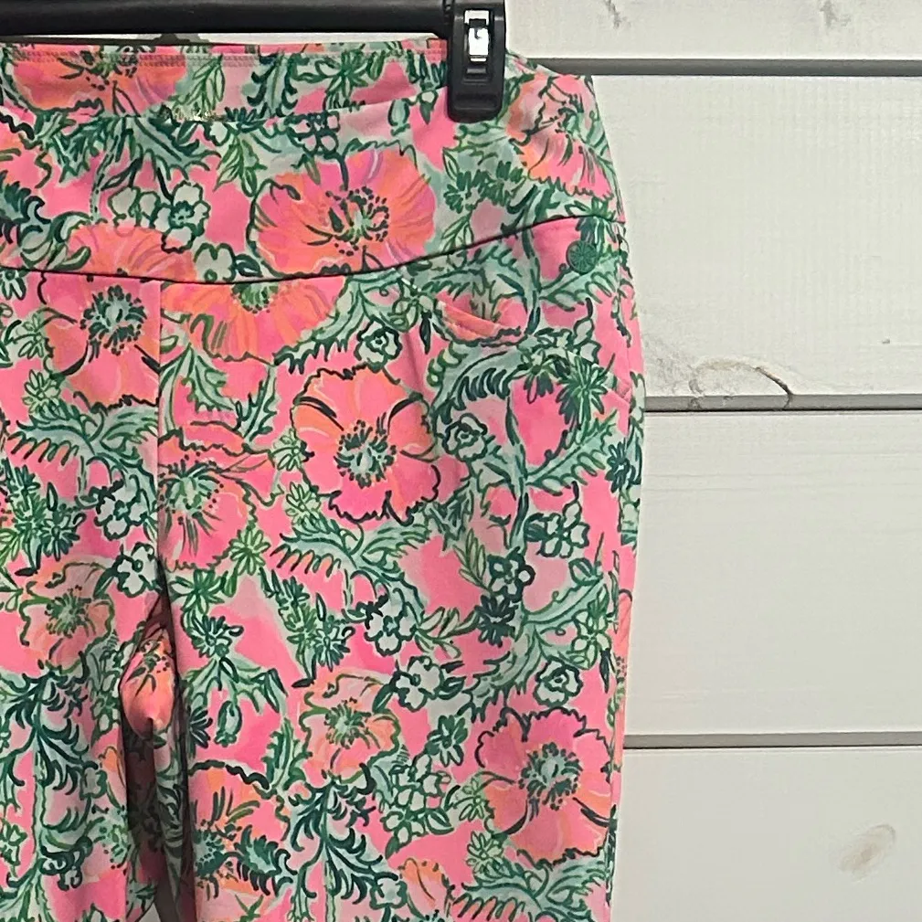 Lilly Pulitzer Luxletic Perfect Poppy Corso Crop Pants UPF50+ Golf Size 12 - Image 5
