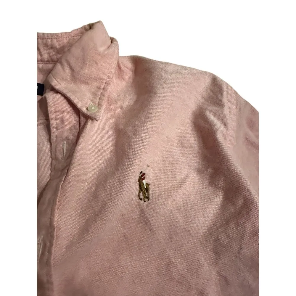 Women's Light Red Button Down Shirt Size 8 - Image 6