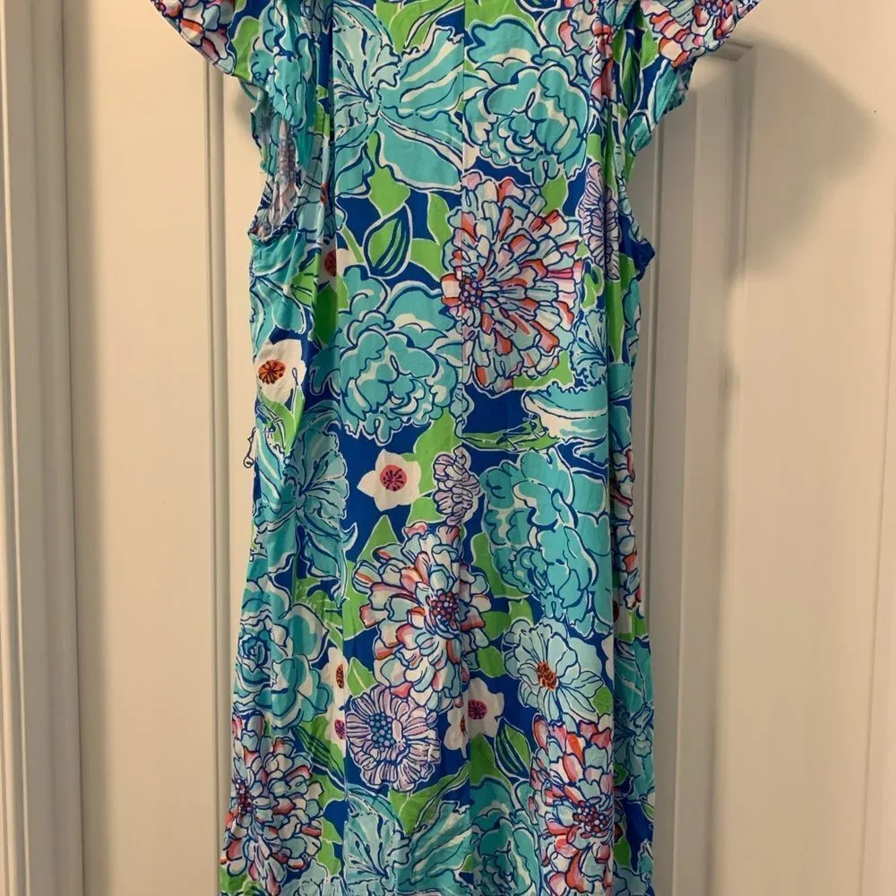 Lilly Pulitzer Maya Worth Cap Sleeve Dress Size Medium - Image 5