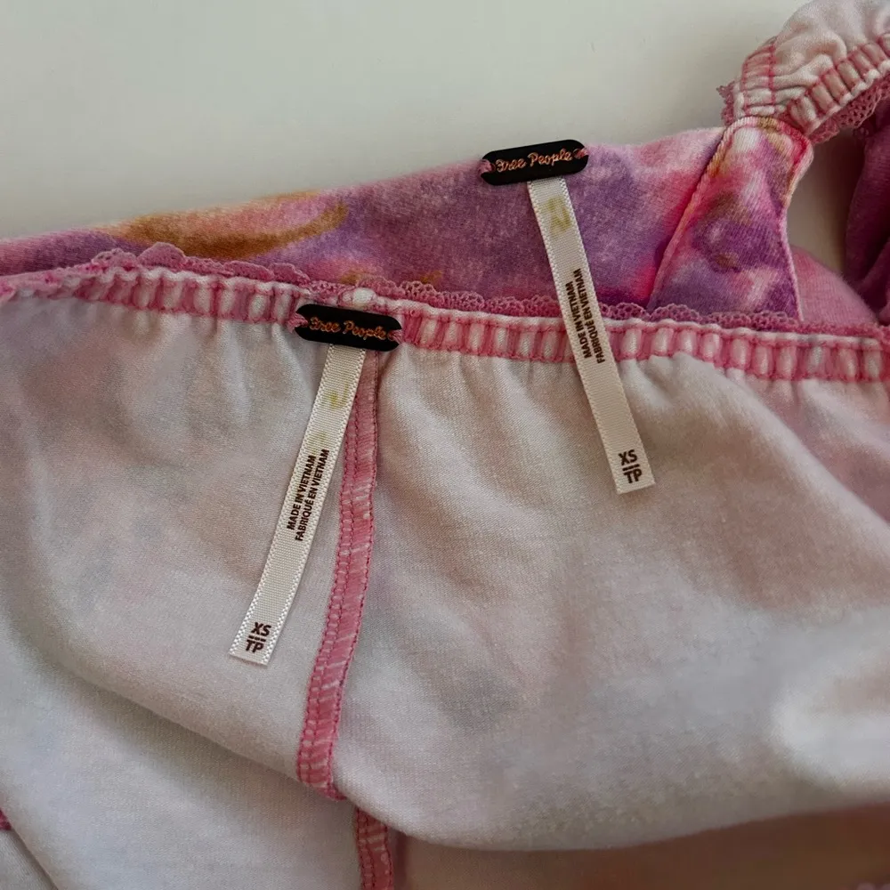 Free People Crop‎ Top and Bike Shorts Floral 2-piece Matching Set - Image 8