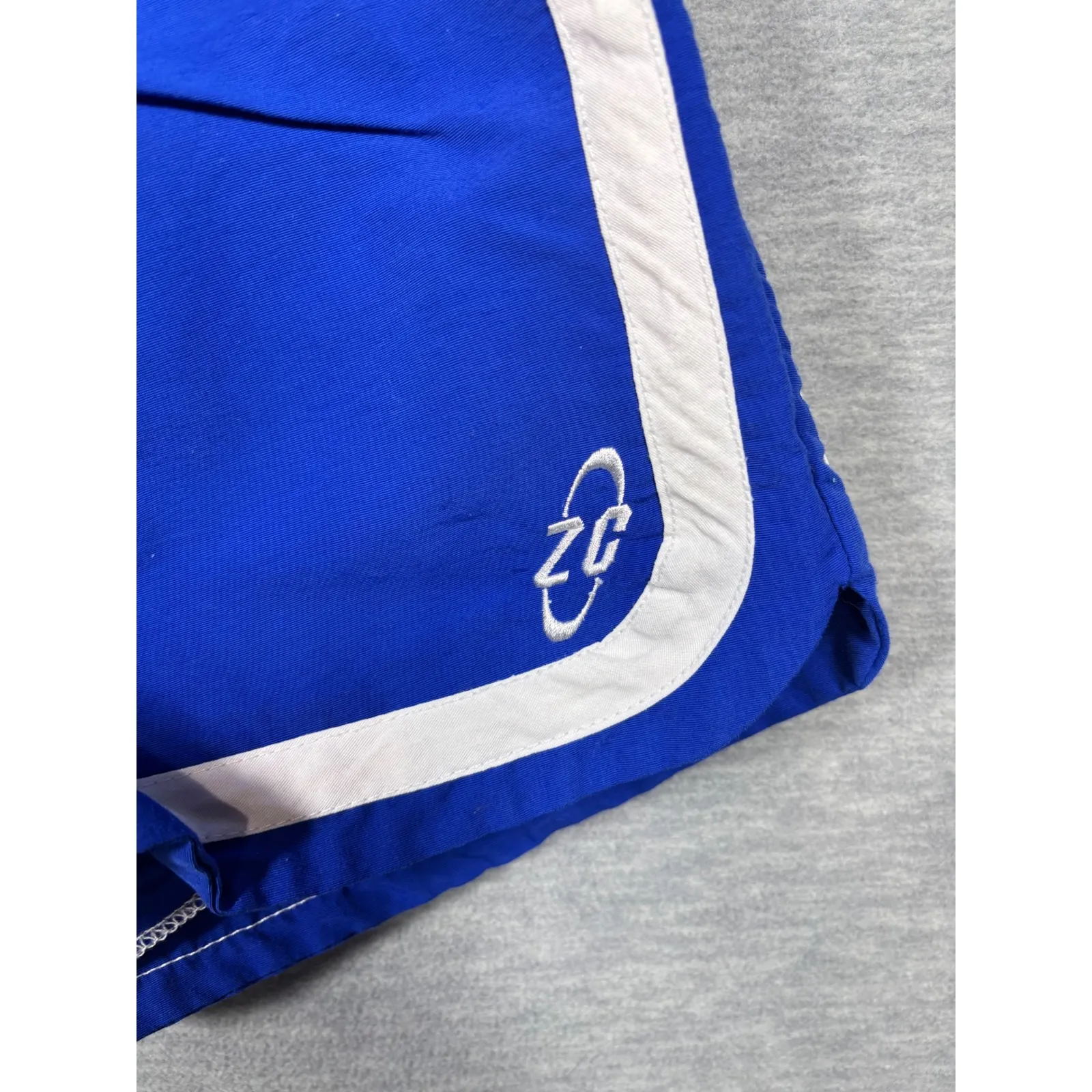 Vintage 90s Z Cavaricci Shorts Womens L Blue Nylon Athletic Retro Gym Sportswear Size L - Image 2