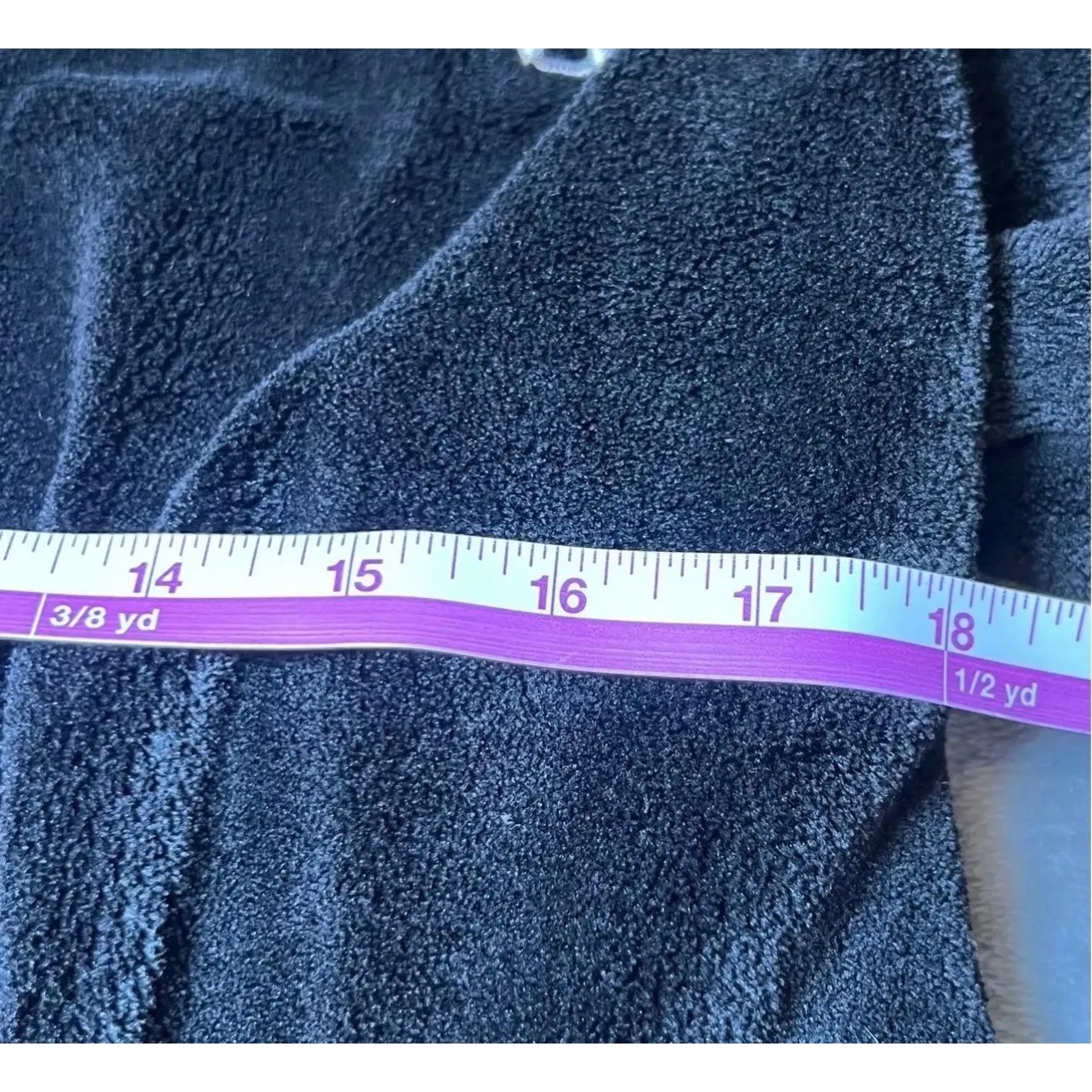 Victorias Secret Velour Robe Womens Small Black Shawl Collar Cozy Vacation Spa - Image 9