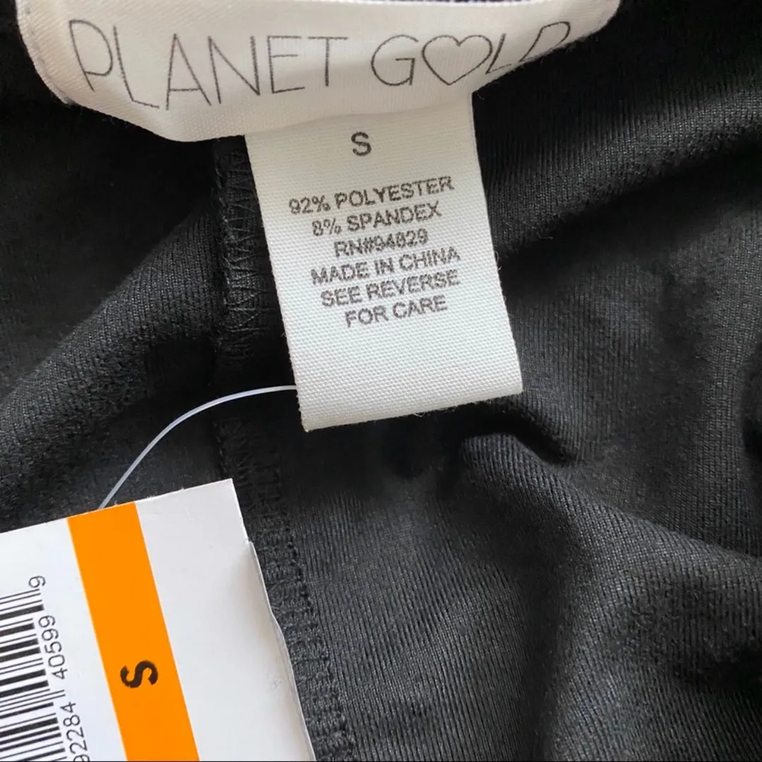 934 planet gold faux wrap shift dress Medium  - Image 5