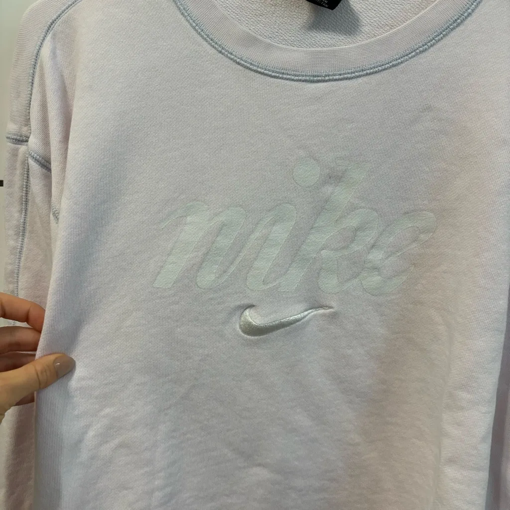 Nike Pale Pink Logo Crewneck - Image 3