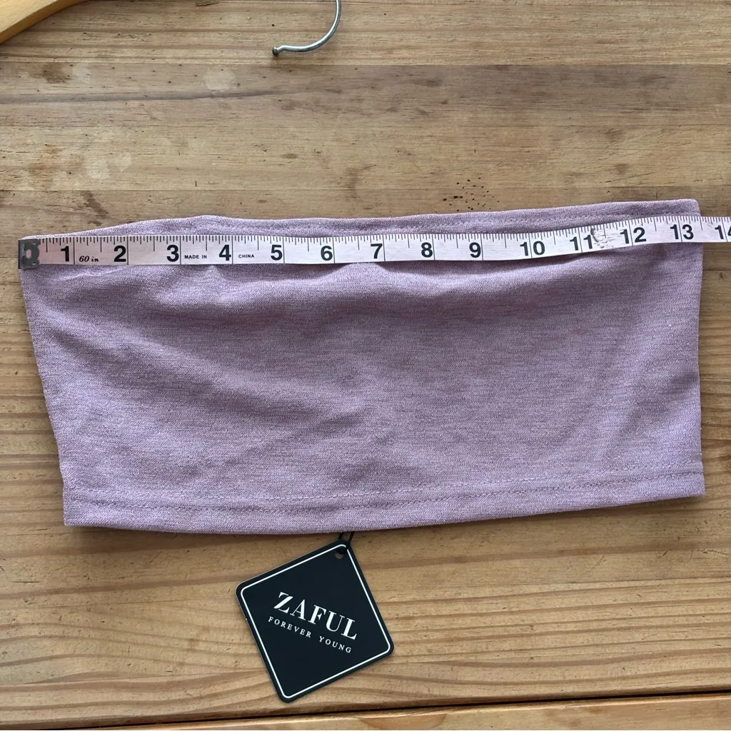 Zaful Purple Mini Pencil Crop Top - Image 6