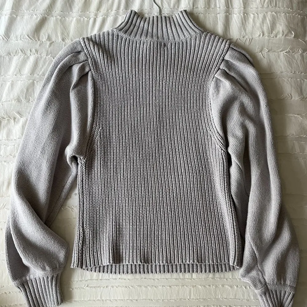 Prologue  Puff Sleeve Lavender Turtleneck - Image 2