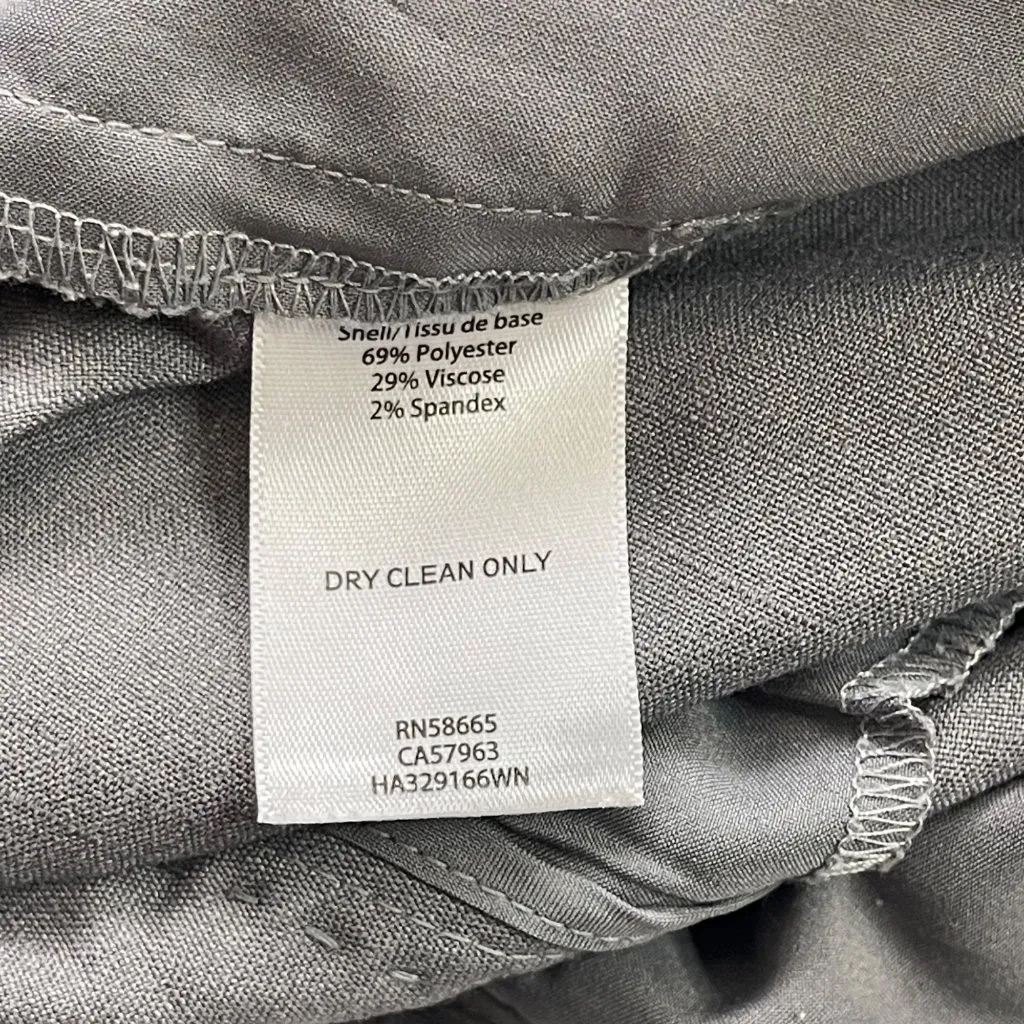Halogen Taylor Fit Gray Trousers Dress Pants Women's‎ 14W Professional Pockets - Image 5