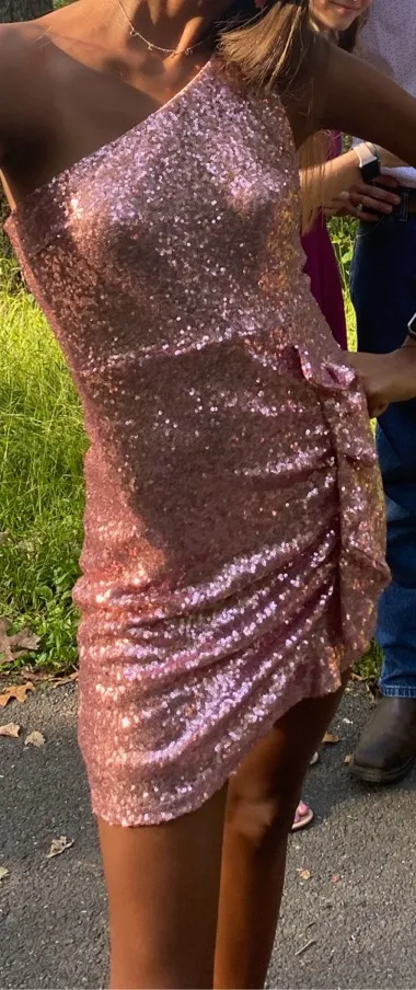 Hello Molly Mini Dress Pink - Image 4