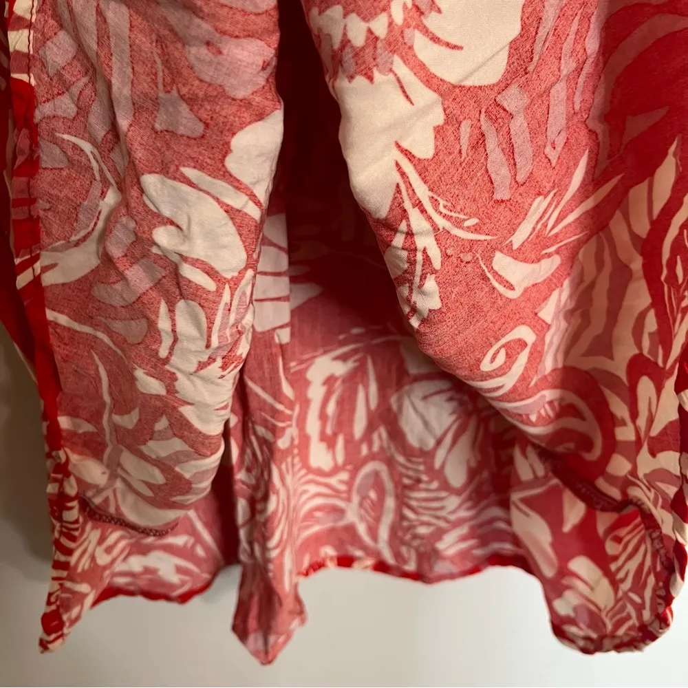 Women’s Abel The Label Short Sleeve‎ Boho Floral Print Mini Dress Size Small - Image 9