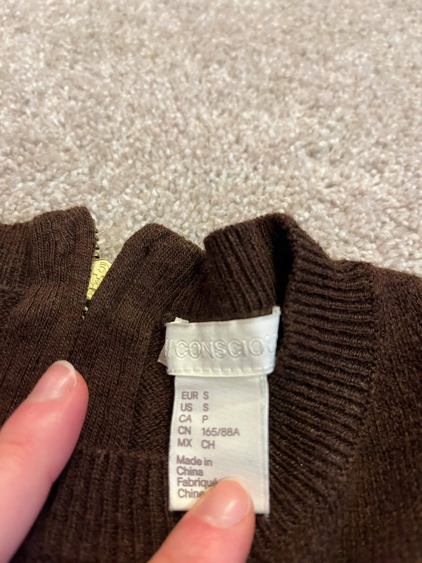 Brown Sweater Long Sleeve - Image 3