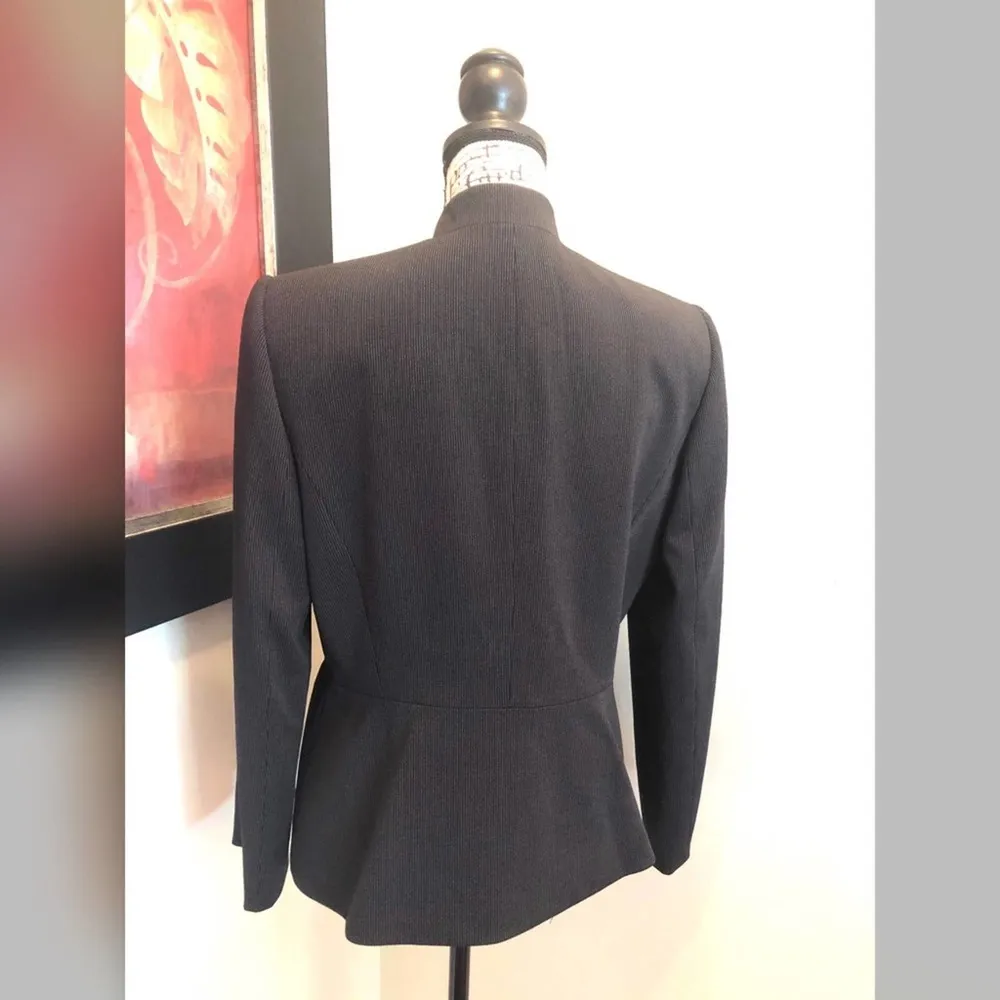 Tahari ASL Suit Jacket Blazer Black Size 10P petite peplum Workwear formal - Image 5