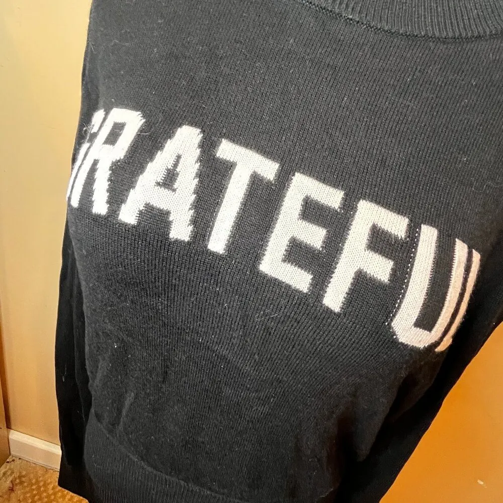 Spiritual Gangster Grateful black sweater, Size M, Worn Once, Graphic Sweater - Image 3