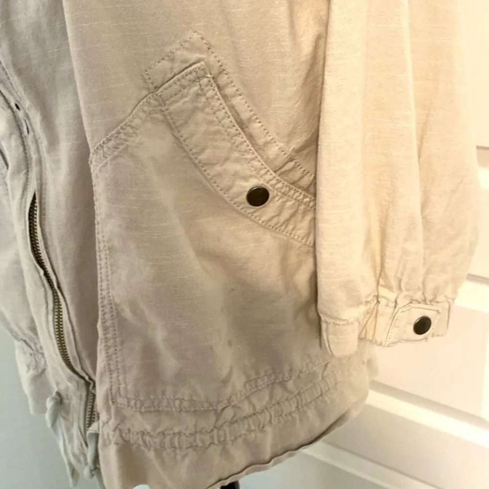 Eddie Bauer|| Beige spring short jacket with pockets - Image 4