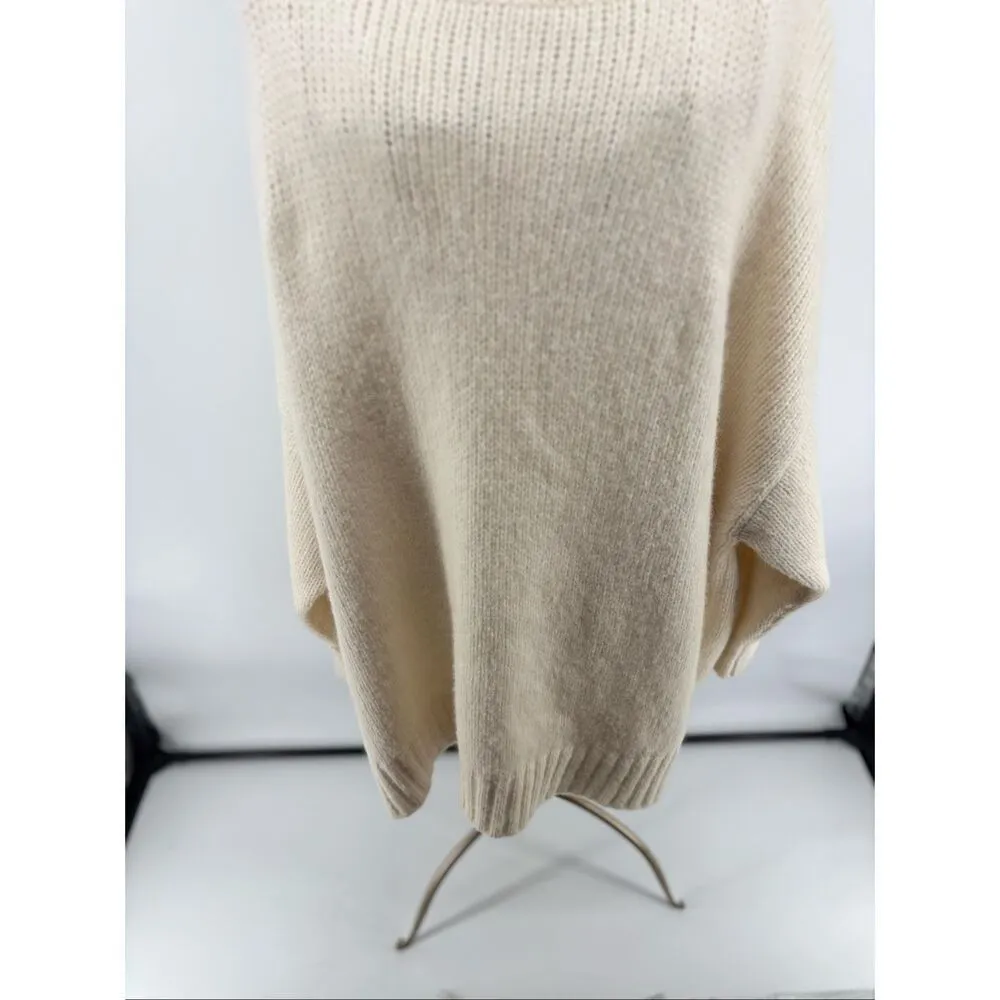 Jenni Kayne Baby Alpaca Cocoon Turtleneck Ivory Pullover Sweater Size  XXL - Image 6