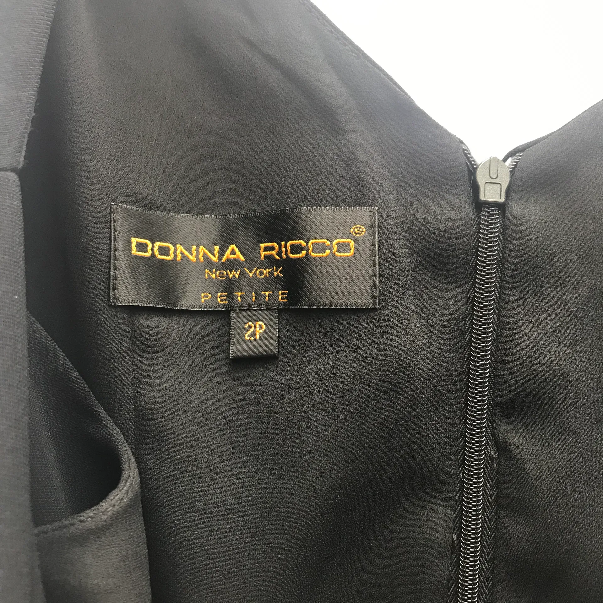 2P  Like New Petite Little Black Dress Women’s Vintage Style - Image 8