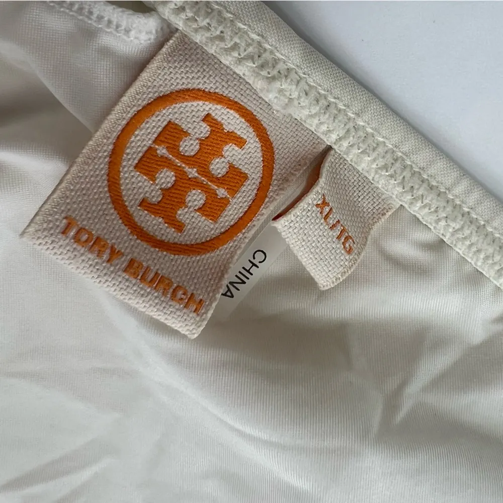 Tory Burch Miller Halter Bikini Top Ivory Sz XL - Image 5