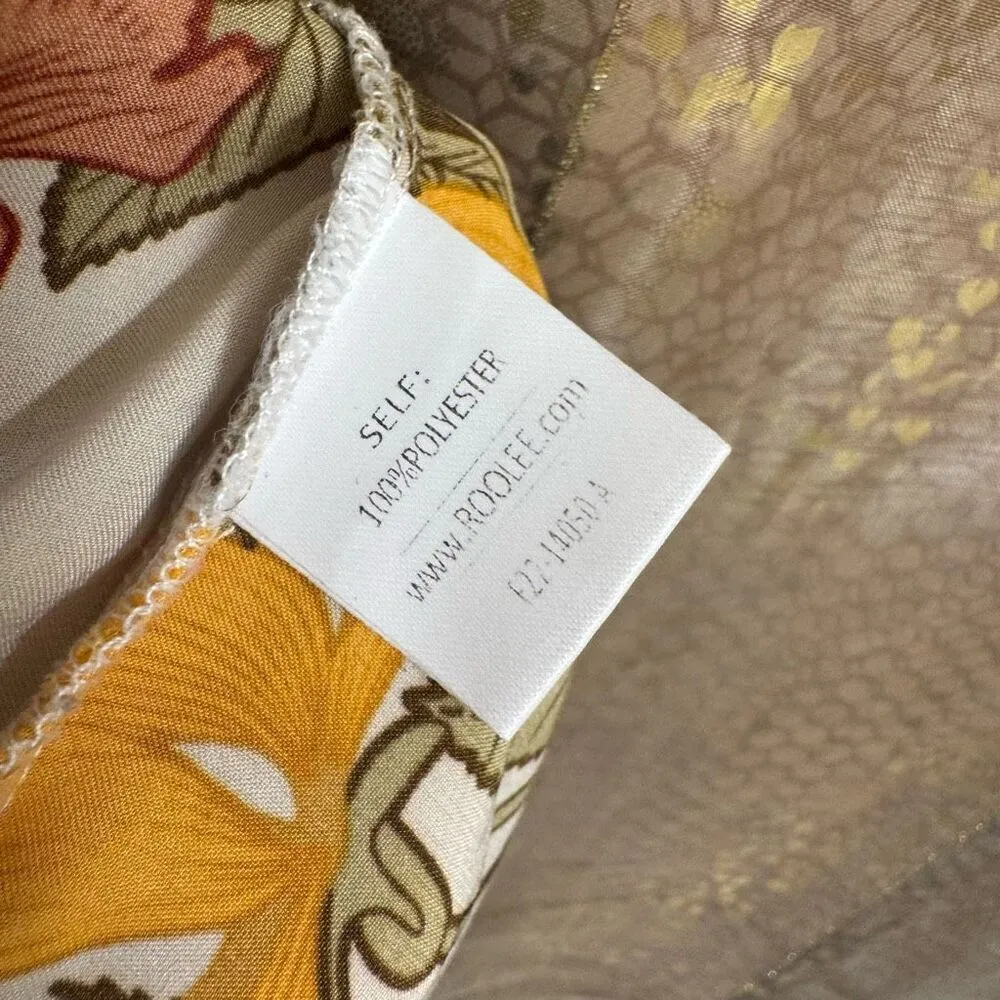 Logan Rae X Roolee Amelias Flower Truck Floral Satin Lounge Shorts XL - Image 5