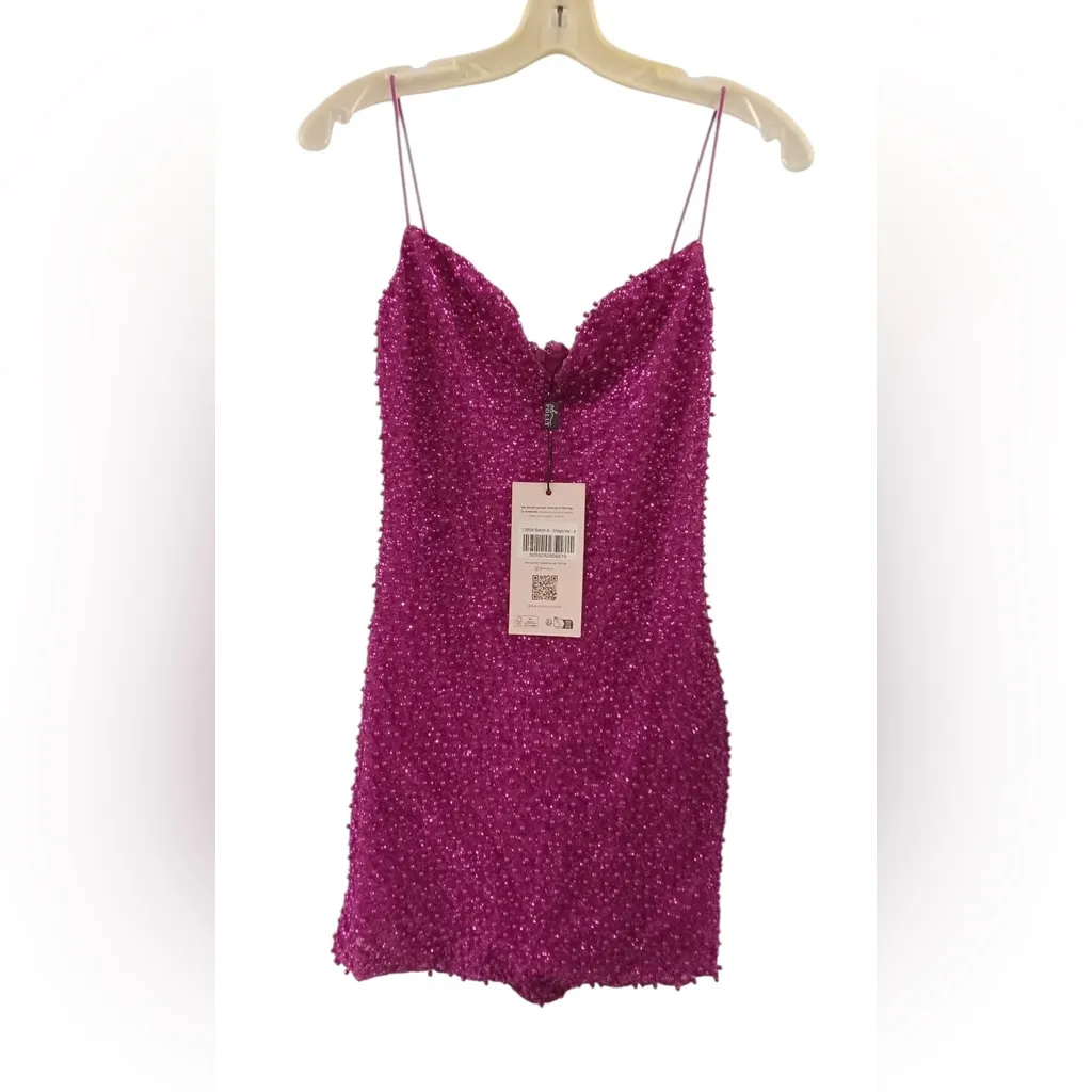 Oh Polly Fuchsia Sequin Mini Dress - Image 7