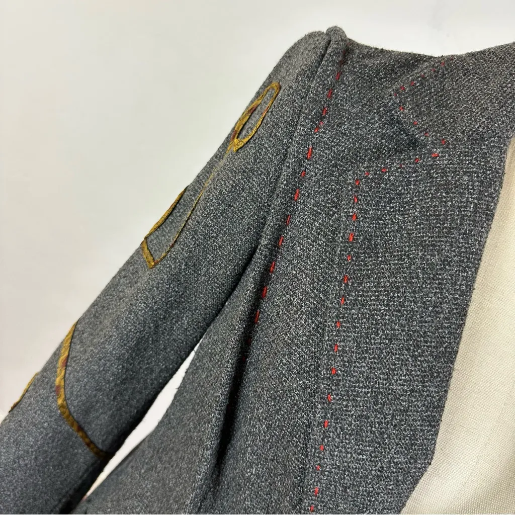 Bohemia Sun and Moon Blazer Gray Size 2 - Image 3