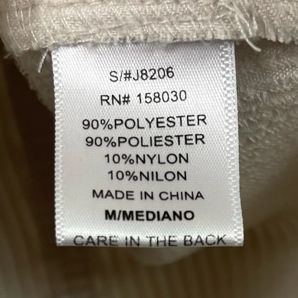 Love Tree Medium Corduroy Boho Beach Raw Hem Shacket Button Down Shirt Trucker - Image 7