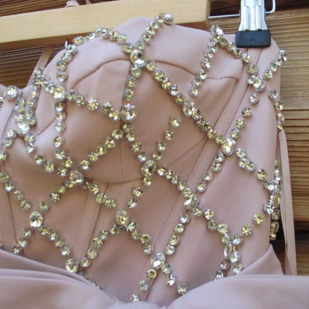 MAC DUGGAL 2294 Strapless Crepe Embellished Bustier Gown With Bow - Image 10