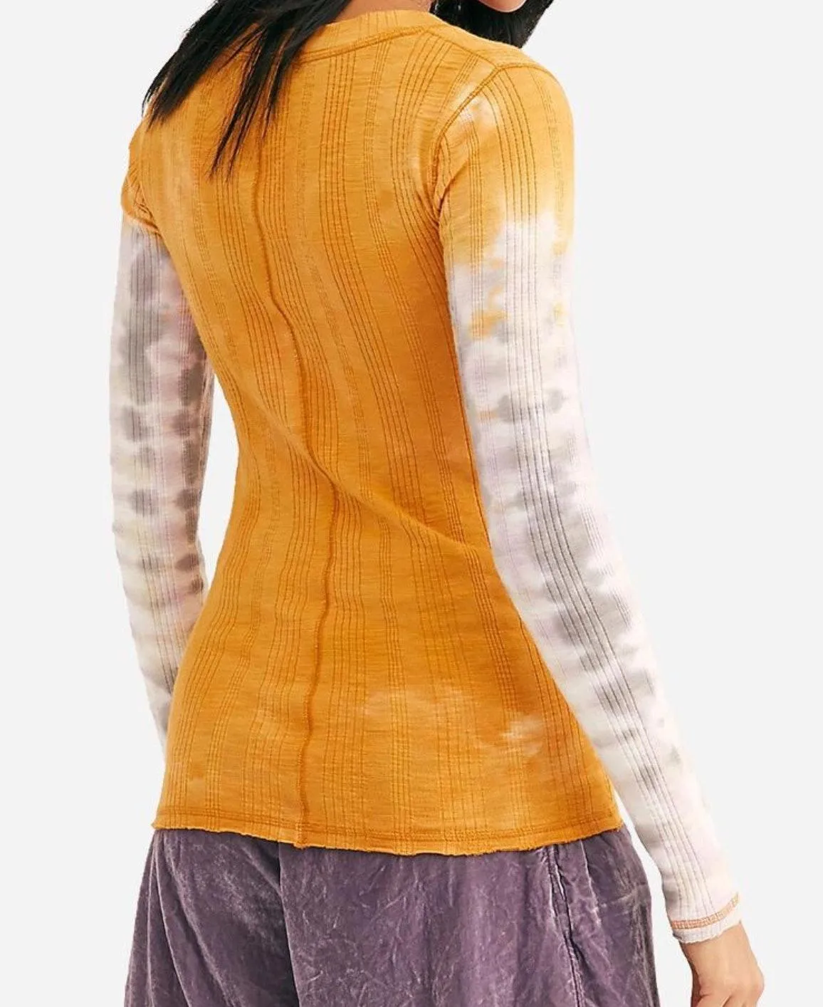 | Amber Combo Scoop Neck Big Sur Copper Long Sleeve - Image 2