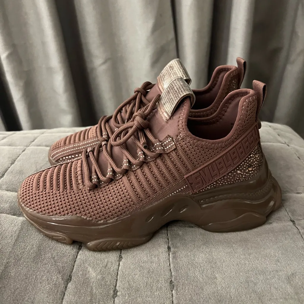 Steve Madden Purple Sparkly Sneakers - Image 3