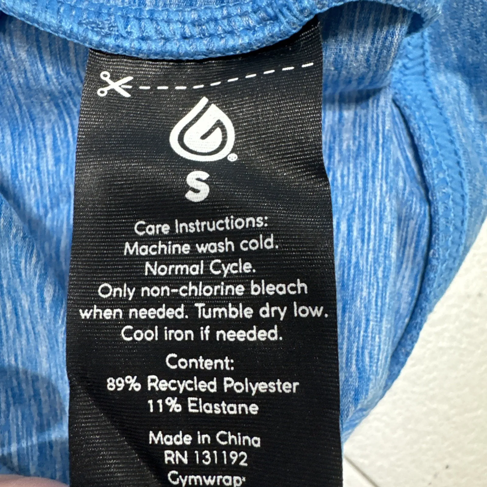 Gymwrap Women's Jacket Sz S Bluebell Heathered Knit Zip - Image 6