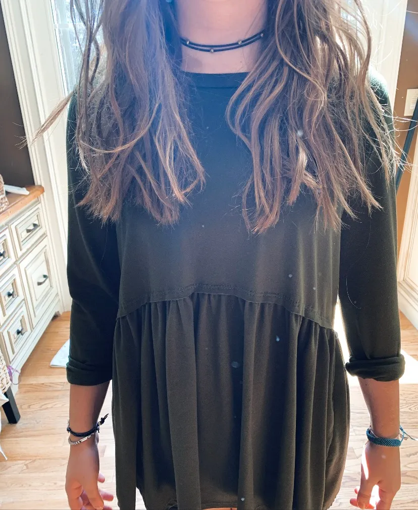 Entro Green Peplum top - Image 3