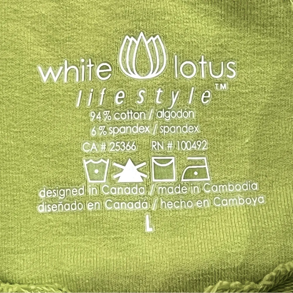 White Lotus Green Blazer Button Up Top Size Large - Image 8