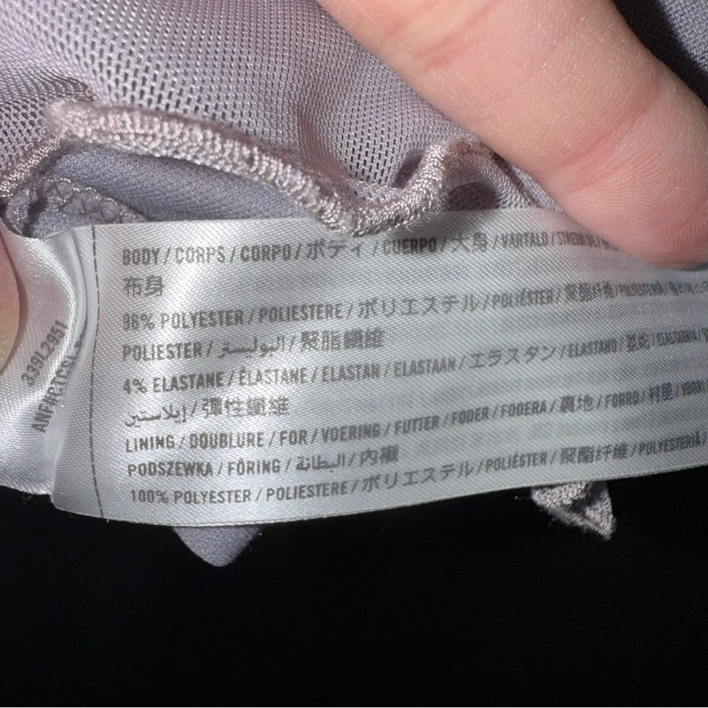 Hollister Sheer Lavender Crop Top Baby Tee w/Matching Cami Good to Layer - Image 9