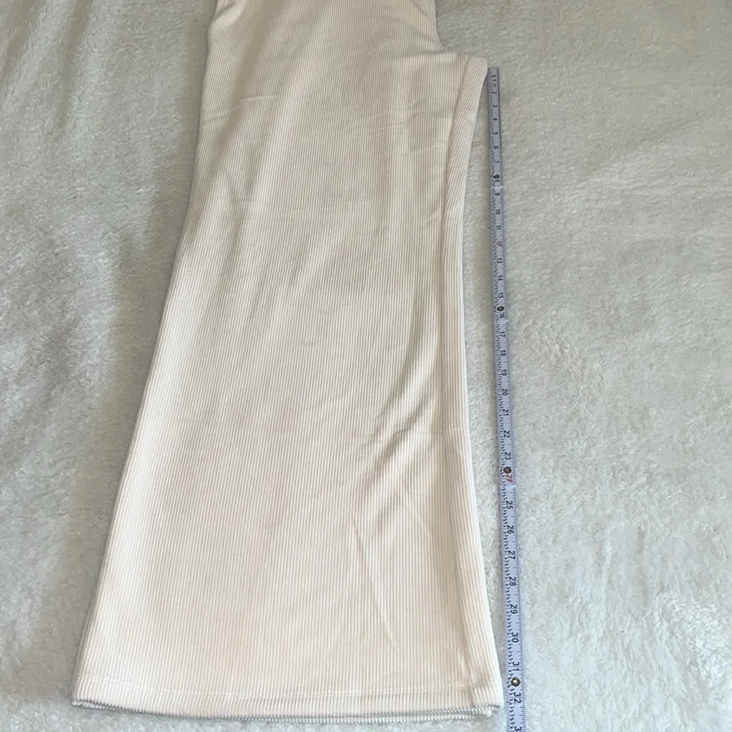 Marine Layer Velour Corduroy Wide Leg Pant Cream Size XL NWT‎ - Image 6