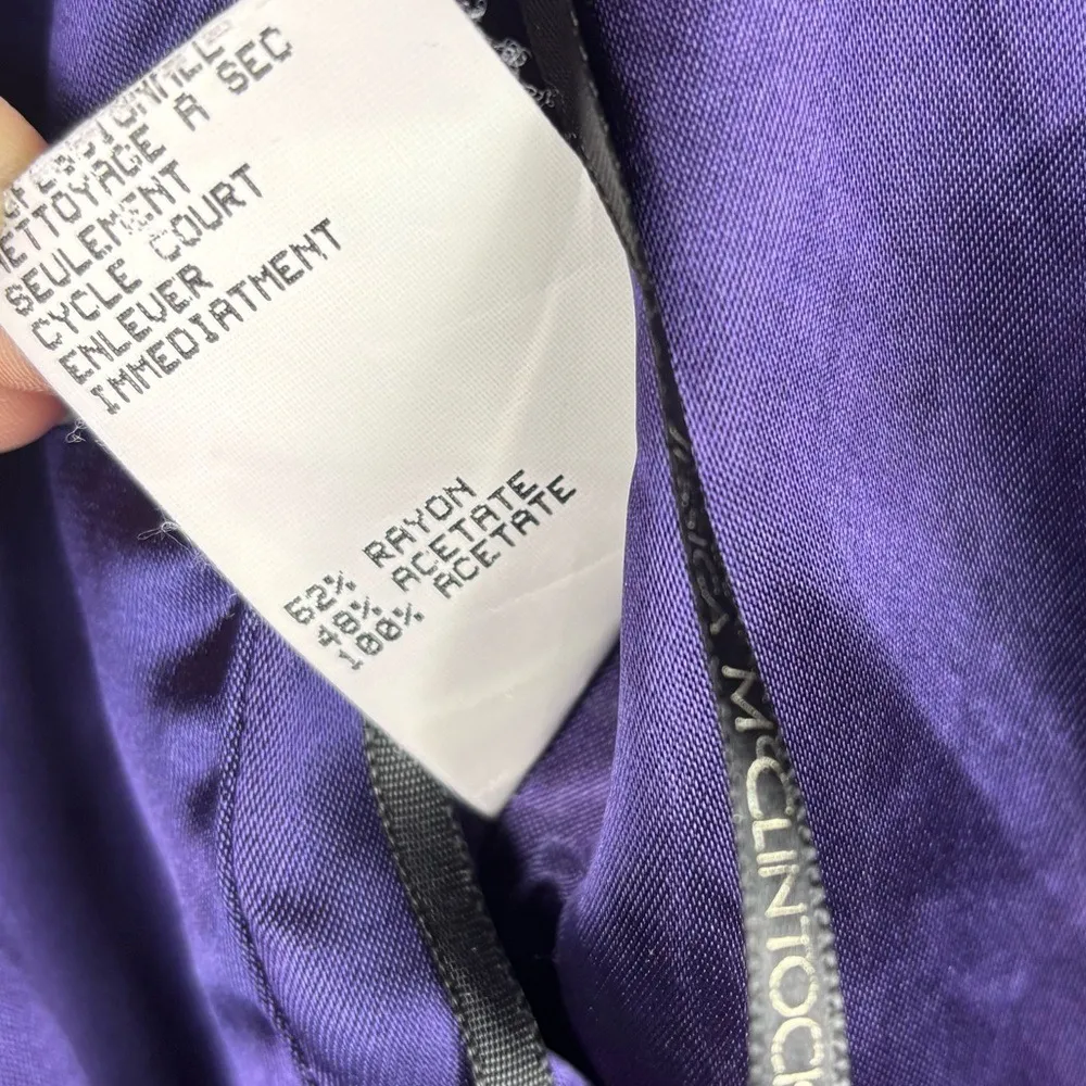 Scott McClintock Vintage Size 6 Navy Blue Knee Length Sheath Dress Modest Formal - Image 9