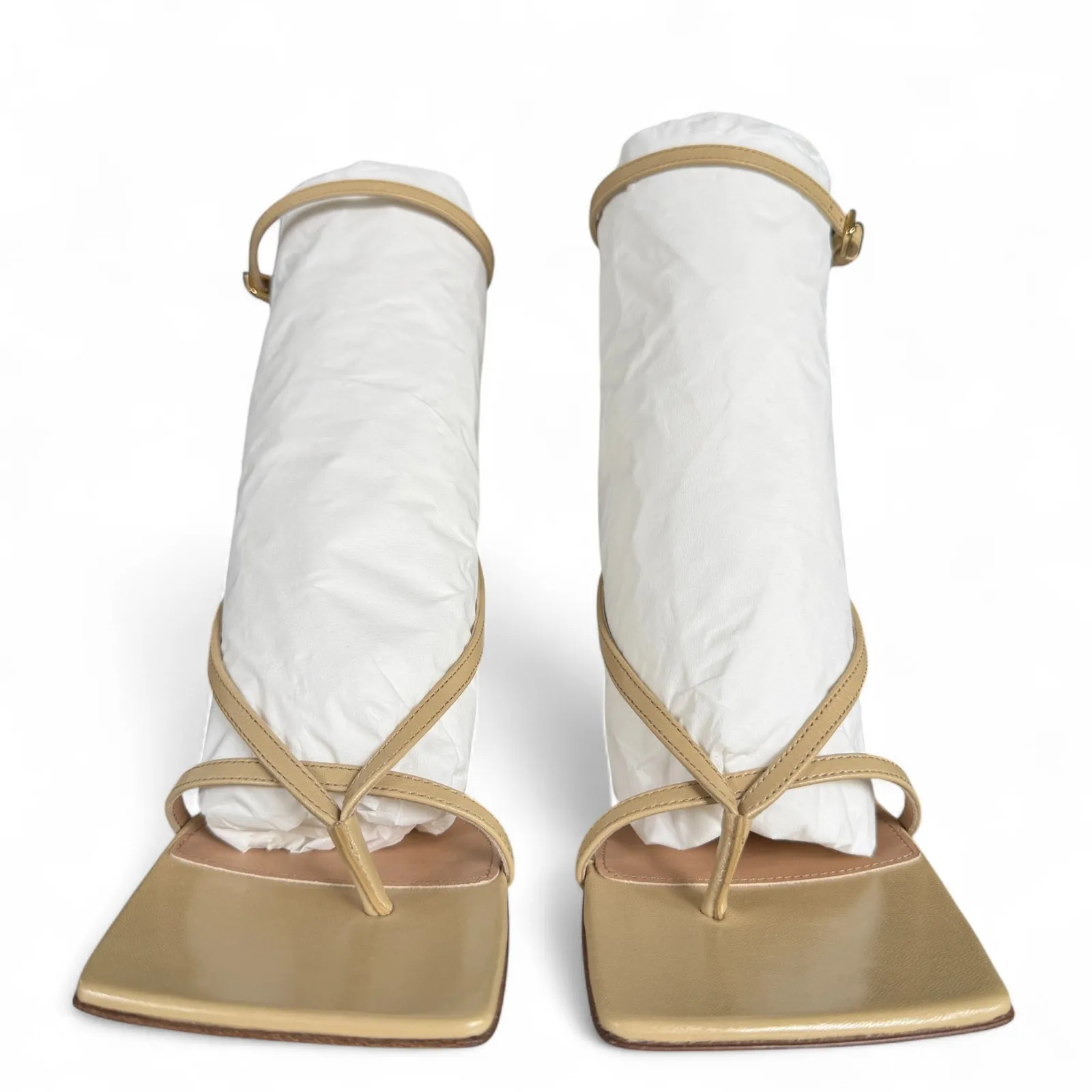 Bottega‎ Veneta Square Toe Wedge Sandals NEW - Image 5