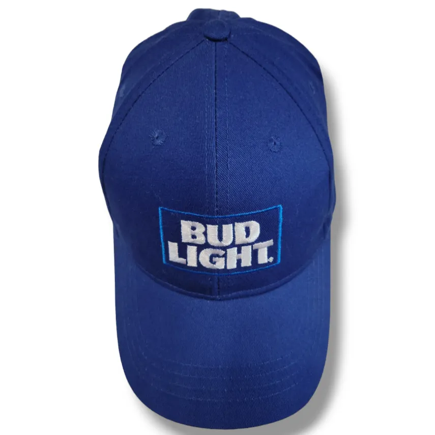 Bud Light Hat OSFM Adjustable Strap Back Hat Unisex Cap By  Embroidery - Image 3