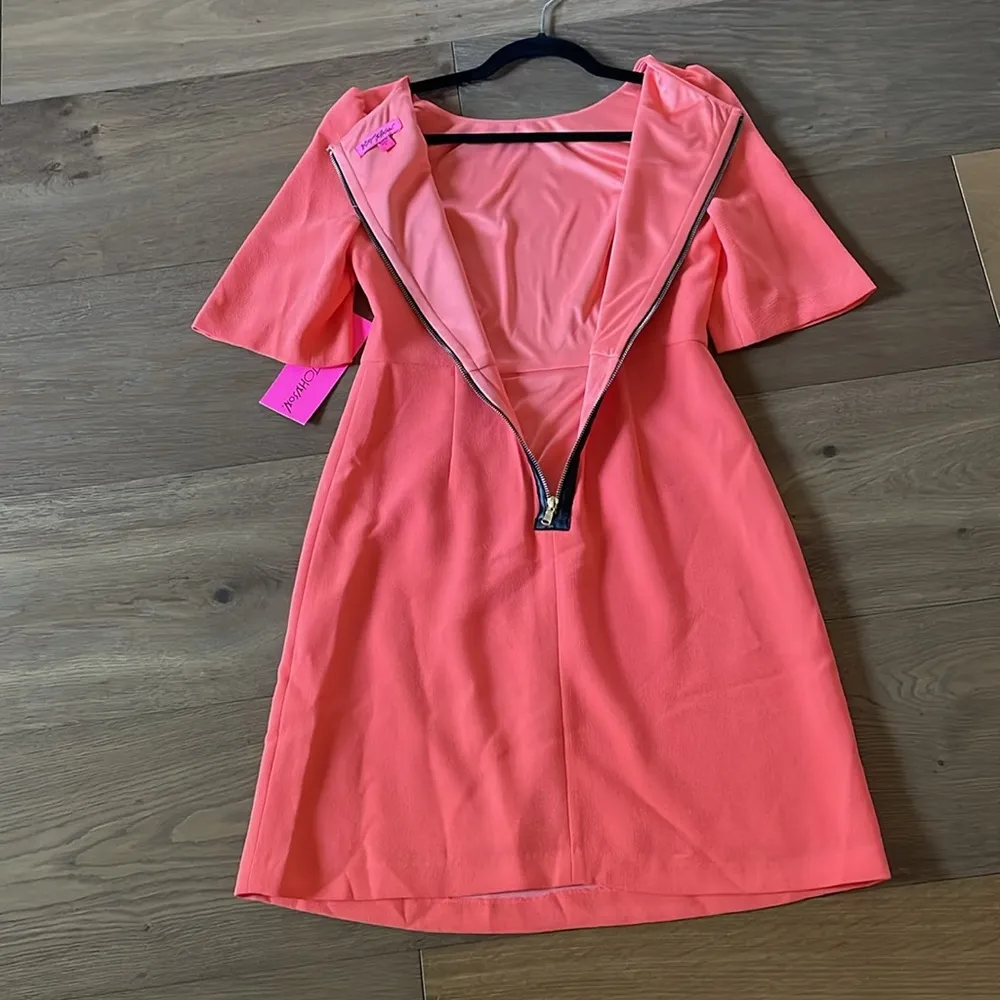 Betsey Johnson Orange/Coral Sheath Dress Size 4 NWT - Image 12