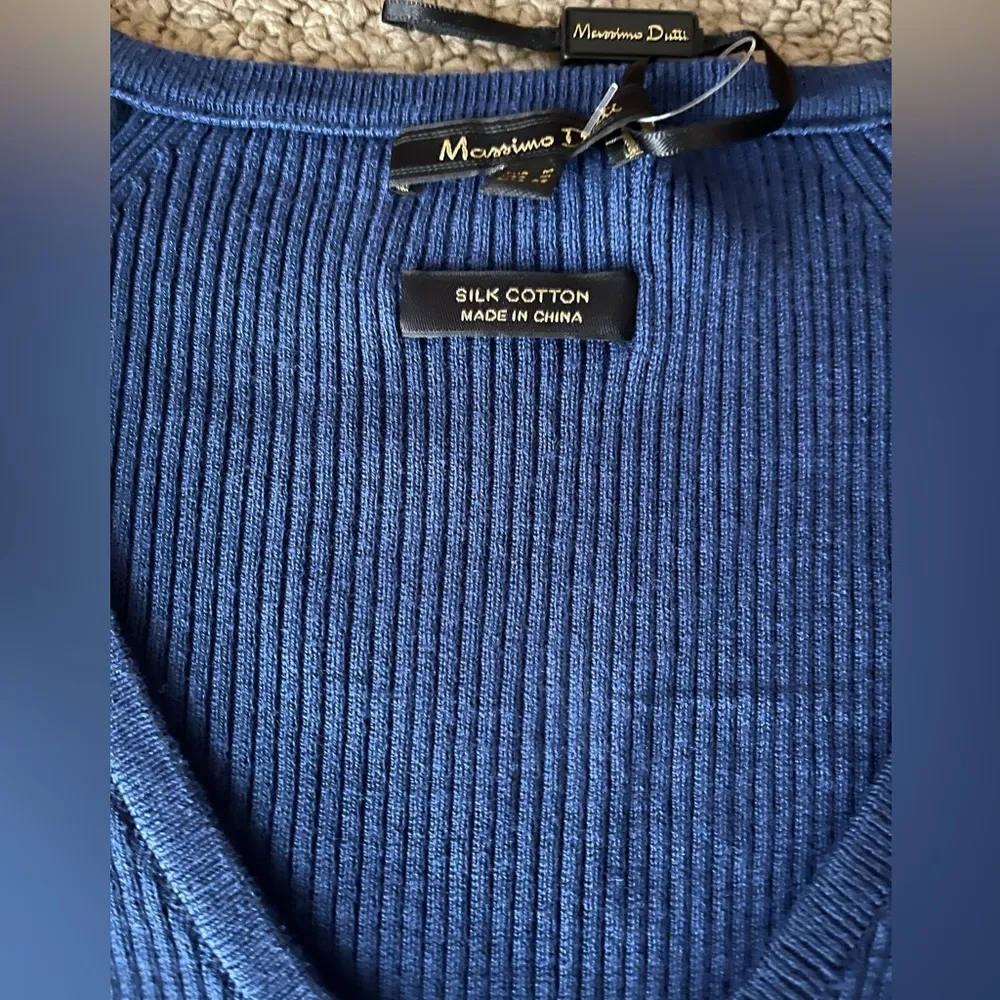 Massimo Dutti Sweater In Electric Blue NWT - Image 6