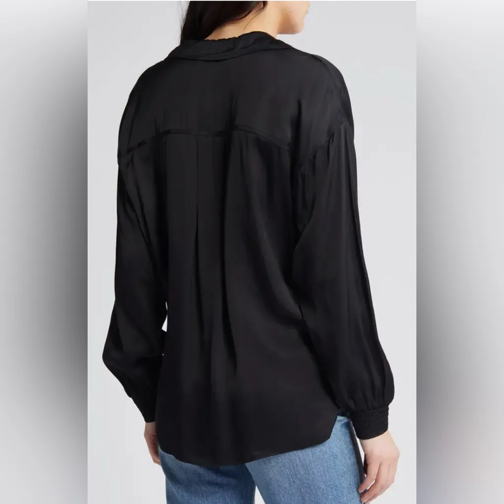 AllSaints Penny Balloon Sleeve High-Low Top 10 - Image 4